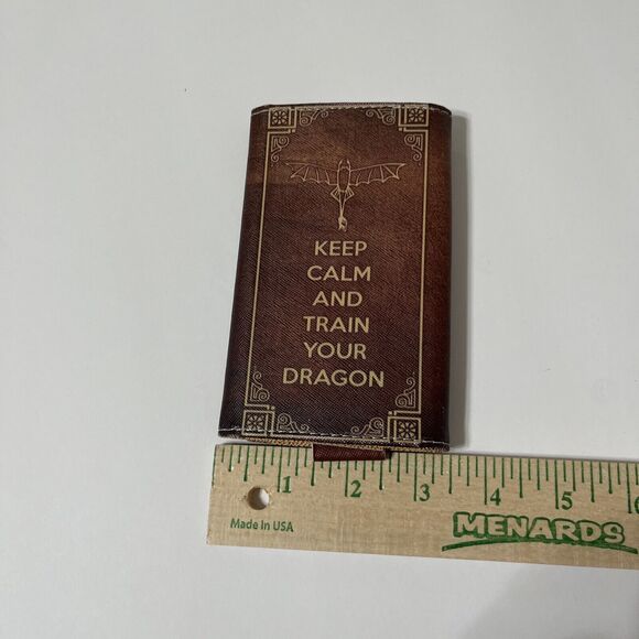 Wallet/Phone Case. Keep Calm And Train Your Dragon. 5.5” X 3.5” - Picture 4 of 6